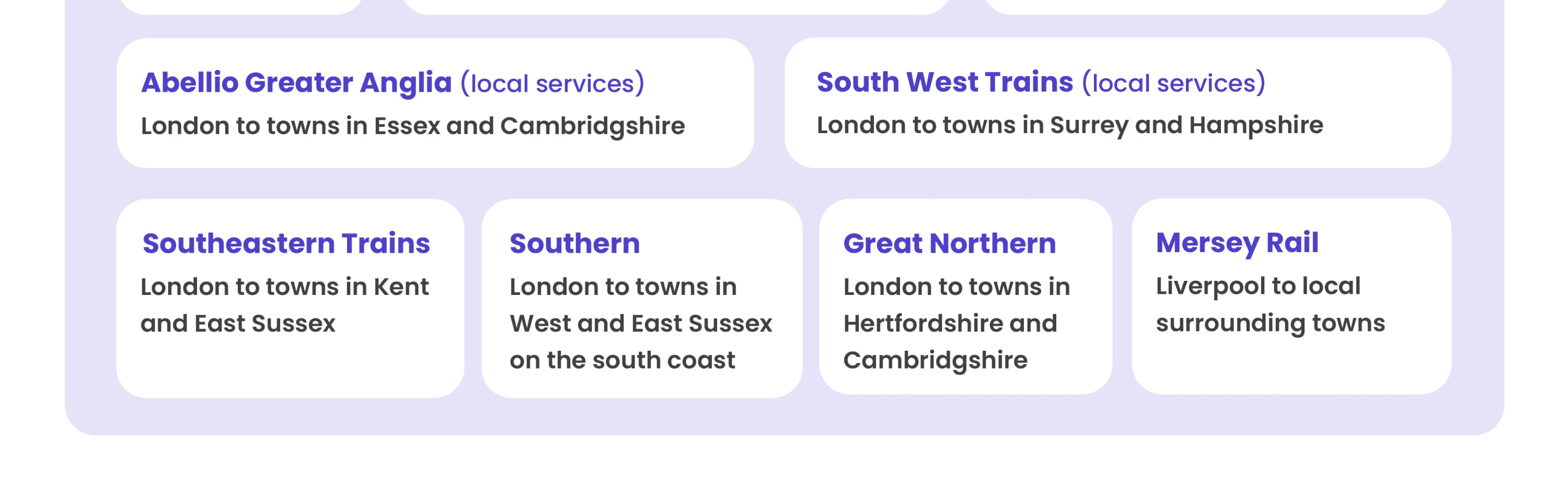 national rail trains