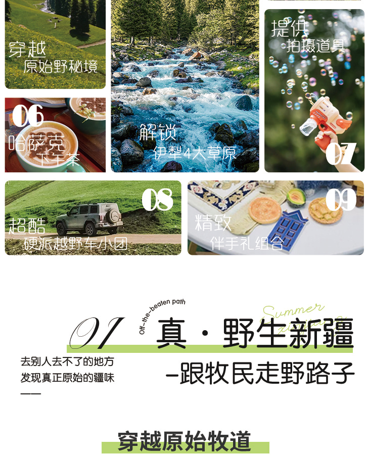 新疆伊犁縱貫天山五月版8日（全程旅拍攝影+全程坦克300出行+賽里木湖+安集海大峽谷+喀拉峻+恰西+那拉提+喀贊其+S101國防公路)