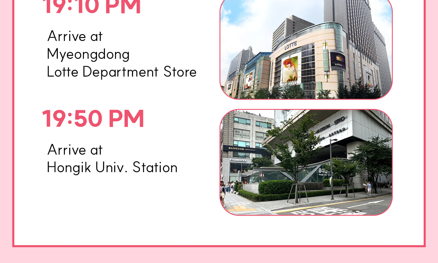 DAY 1 (Alpaca World+Nami Island) Itinerary.
Itineraries are vary by the selected options. Please check on the detailed Itinerary to prevent discrepancies!! DAY 1 (Alpaca World+Nami Island) Itinerary.
Itineraries are vary by the selected options. Please check on the detailed Itinerary to prevent discrepancies!!