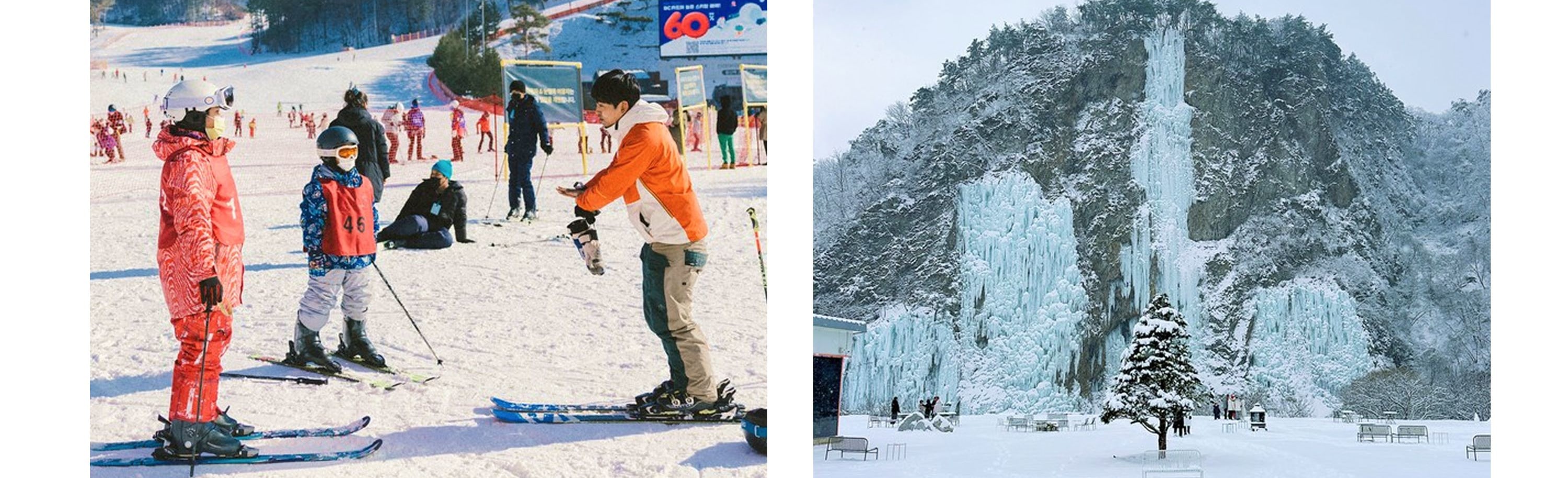 寬達120公尺的平緩雪道，不擁擠、滑得輕鬆自在。