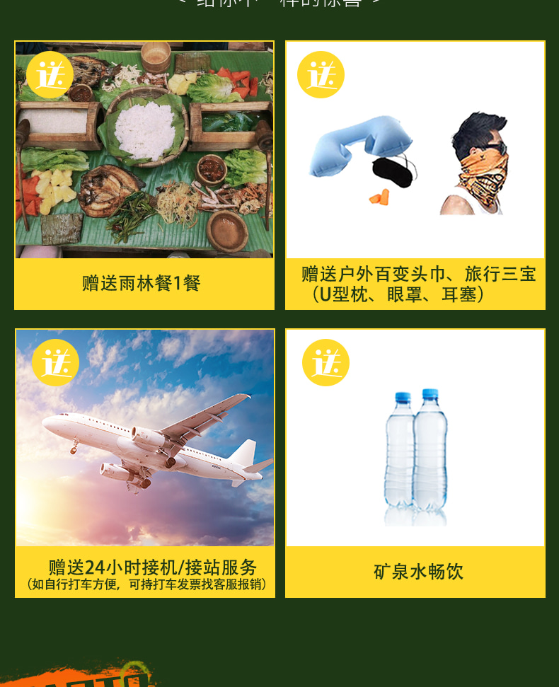 雲南版納往事6日（告莊夜市+傣族園+景邁山+中科院植物園+雨林徒步+野象谷+糯幹翁基古寨）