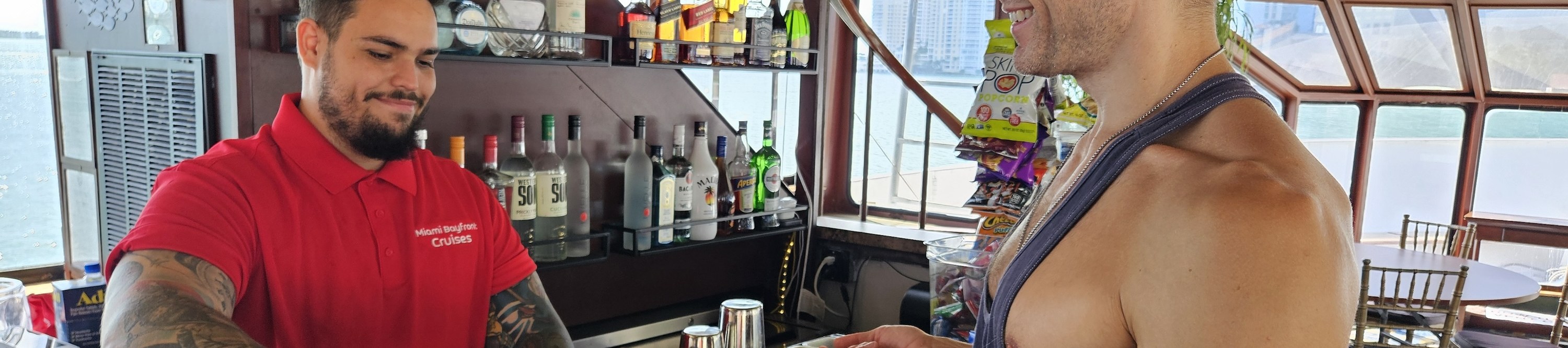 Enjoy a cold drink in hand while basking in Miami's warm, ocean breeze