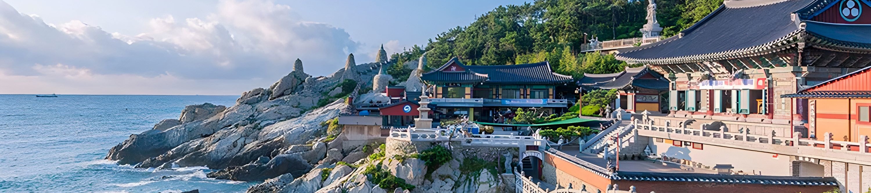 Visit the historic Buddhist temple situated directly on the Busan coastline.