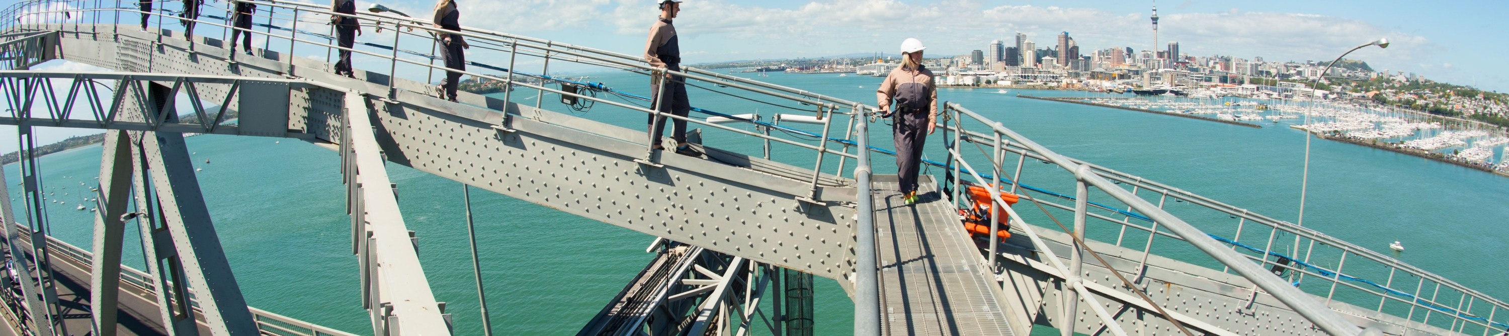 享受攀登奧克蘭海港大橋的快感