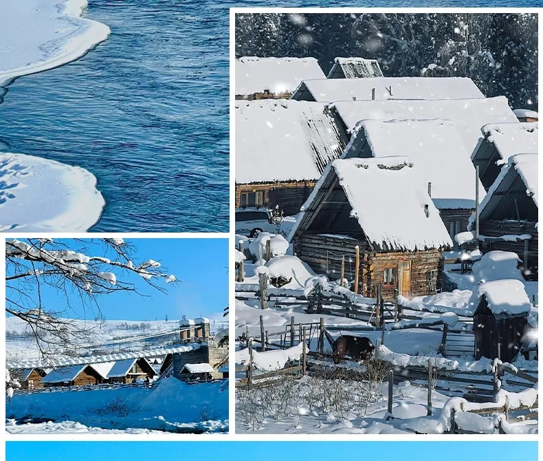 【私家團】新疆暮雪北疆7日遊 （阿勒泰集散+3晚景區木屋住宿+禾木馬拉爬犁+禾木定點旅拍+雪地火鍋+將軍山滑雪+喀納斯+白哈巴孤獨的樹）