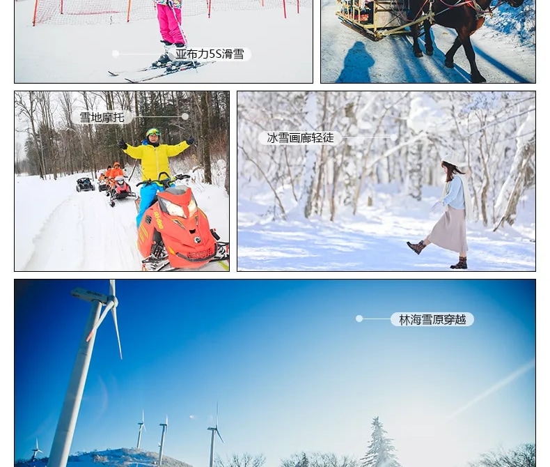 東北哈爾濱冰雪伏爾加野奢5日（冰雪大世界+雪鄉旅拍+手繪套娃+亞布力滑雪+馴鹿+冰雪畫廊+馬拉爬犁+雪地摩托）