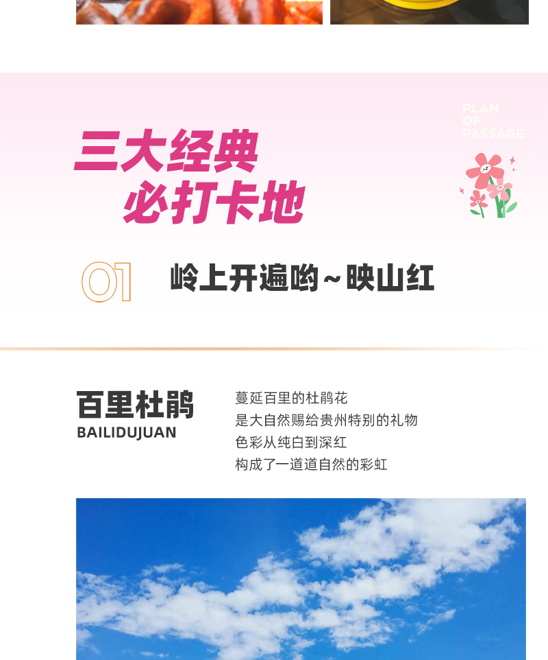 貴州百里杜鵑5日賞花之旅(貴陽往返+四鑽酒店+贈送旅拍+百里杜鵑+青巖古鎮+織金洞+黃果樹瀑布）