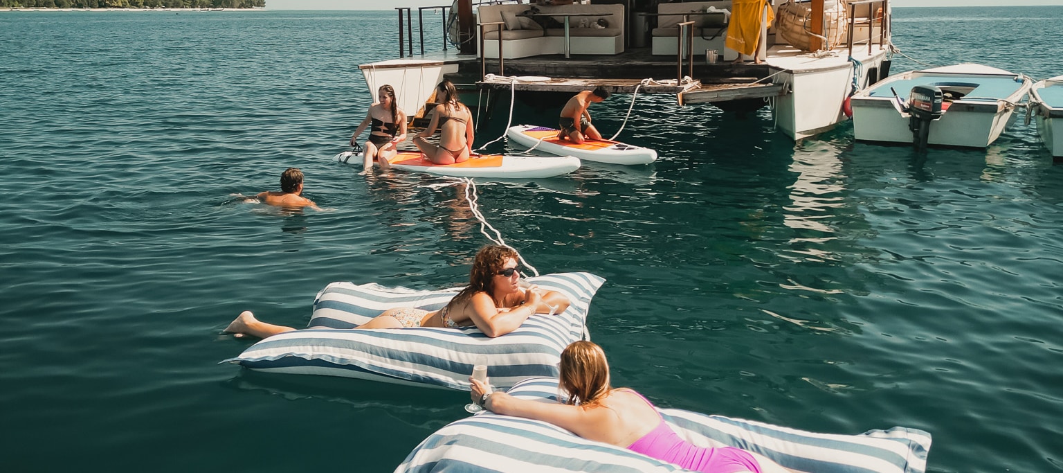 So much more than a snorkeling trip! Snorkel, swim, float, feast... a half day of full fun on our catamaran.