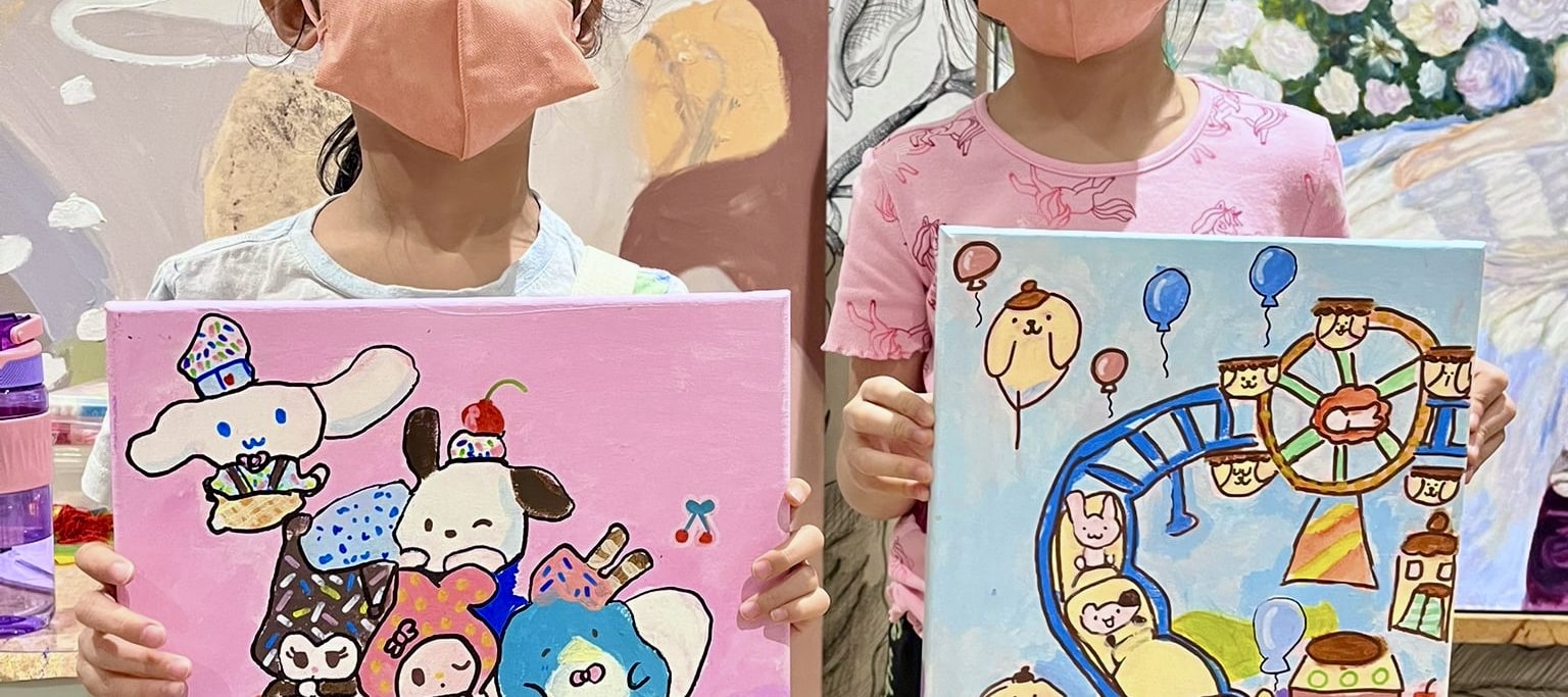 Chalk N Pencils Art Café - Character Acrylic Painting