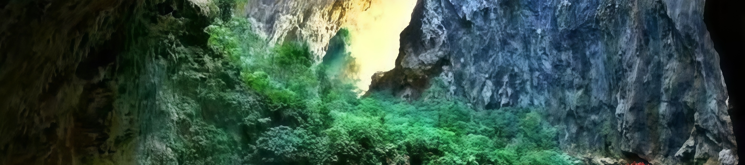 洞天仙境：洞內岩石突兀如筍，“靈龜獻壽”“天龍飲水”“觀音賜福”等鍾乳造型栩栩如生。觀音像屹立崖壁，雙手相托，遊客無不驚歎大自然的鬼斧神工與虔誠寓意。