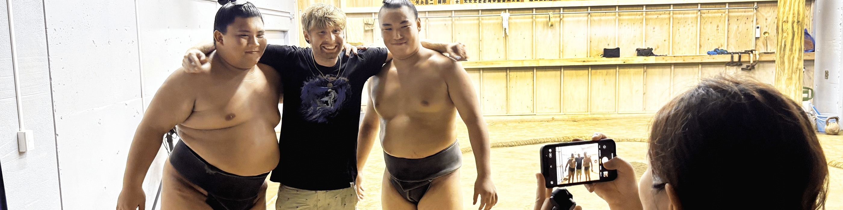 Tokyo Sumo Experience: Morning Practice/ Training with Sumo Wrestler - Thumbnail 17