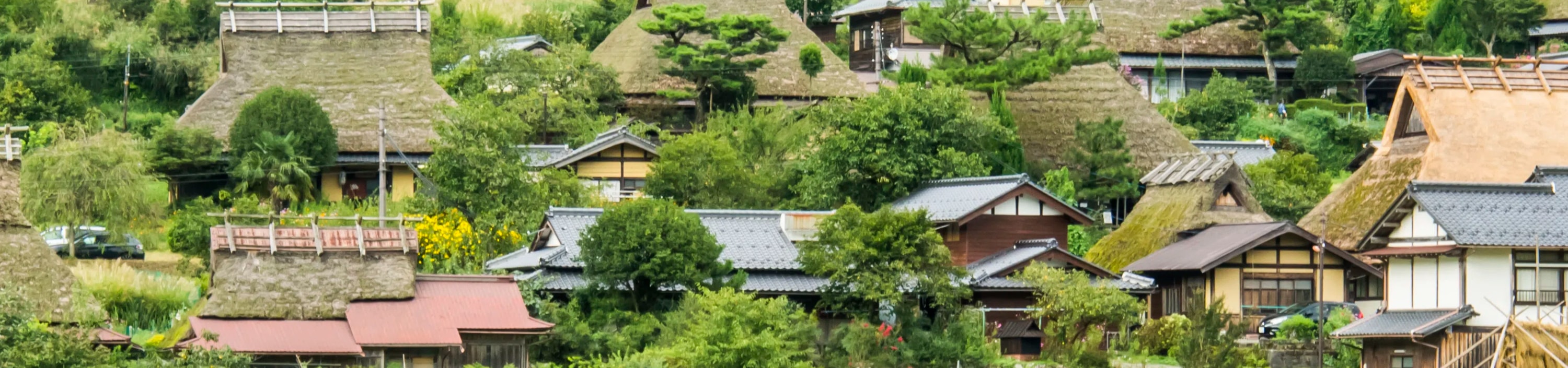 Amanohashidate, Ine Funaya, and Kyoto Gassho Village Miyama Thatched House No Sato Day Tour | Depart from Osaka