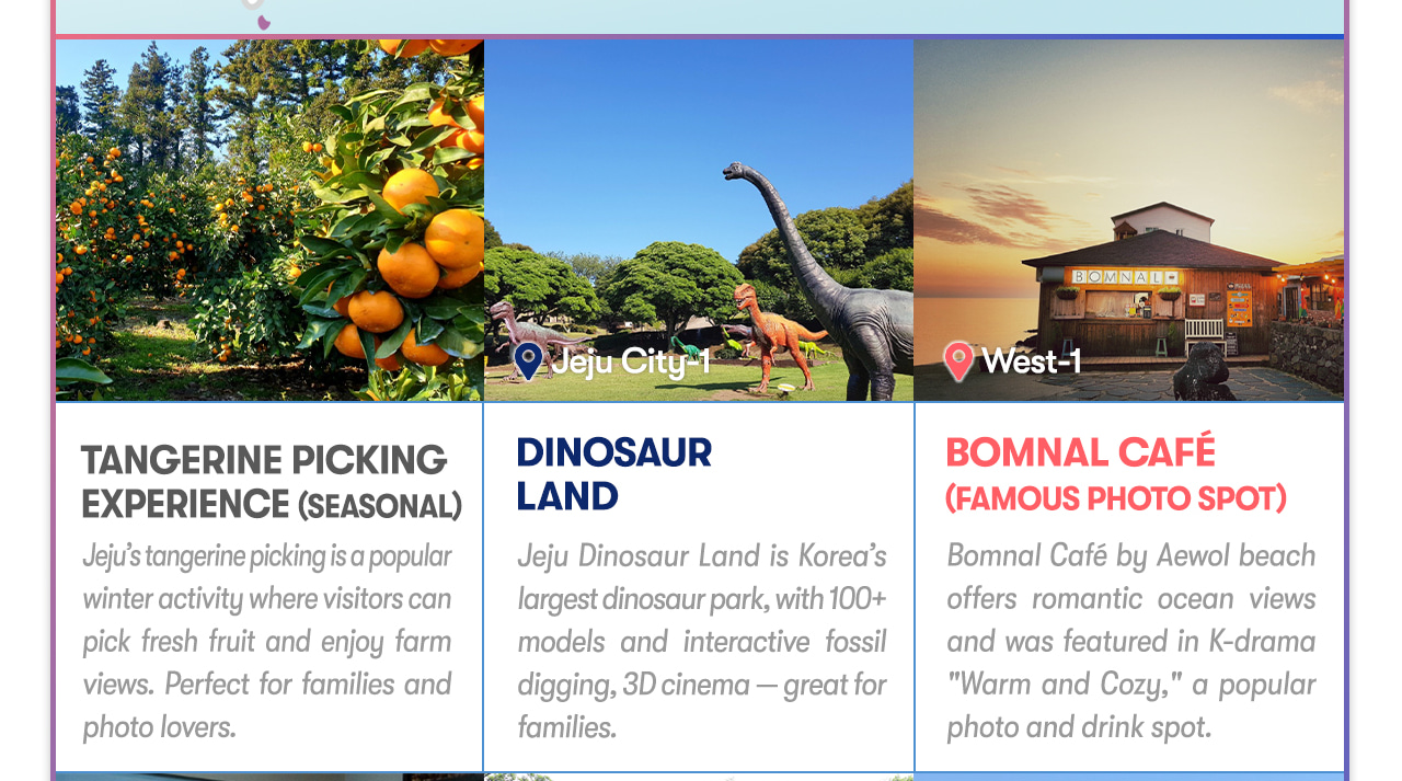 Jeju Car Rental with Driver to Seongsan Sunrise Peak/Osulloc Tea Museum/Cheonjeyeon Waterfalls/Folk Village