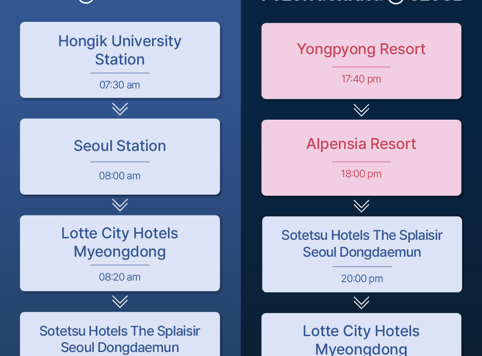 共乘景點接送 首爾 - Alpensia 滑雪度假村／龍平滑雪度假村