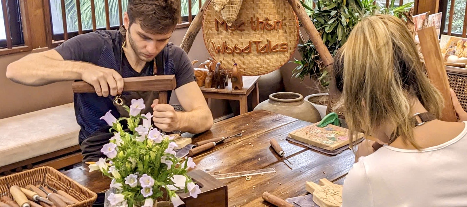 Moc Thon Hanoi: Wood Carving Workshop in a Tranquil Hidden Villa - Thumbnail 5