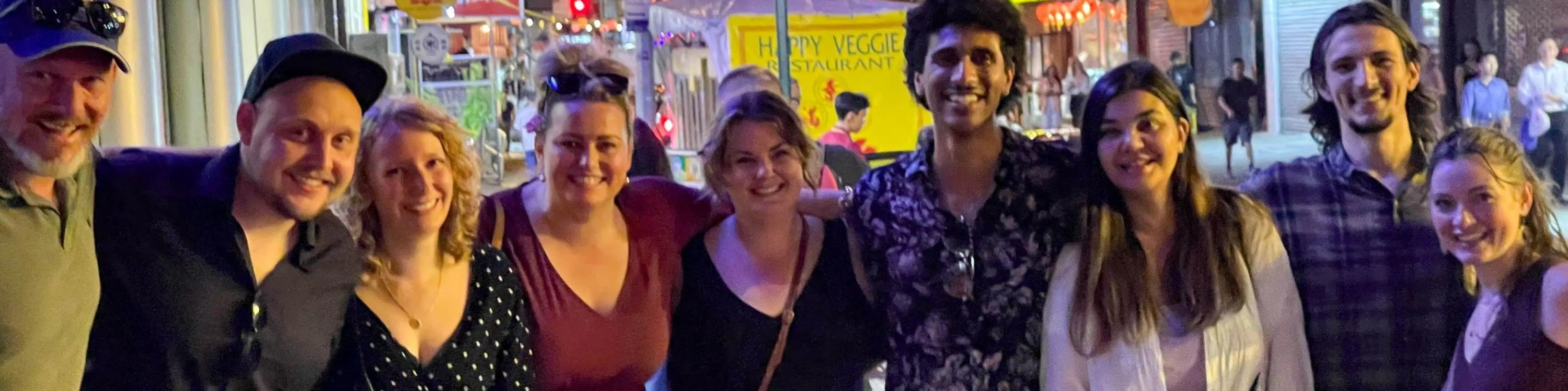 Strike a pose with new friends in the heart of the city that never sleeps