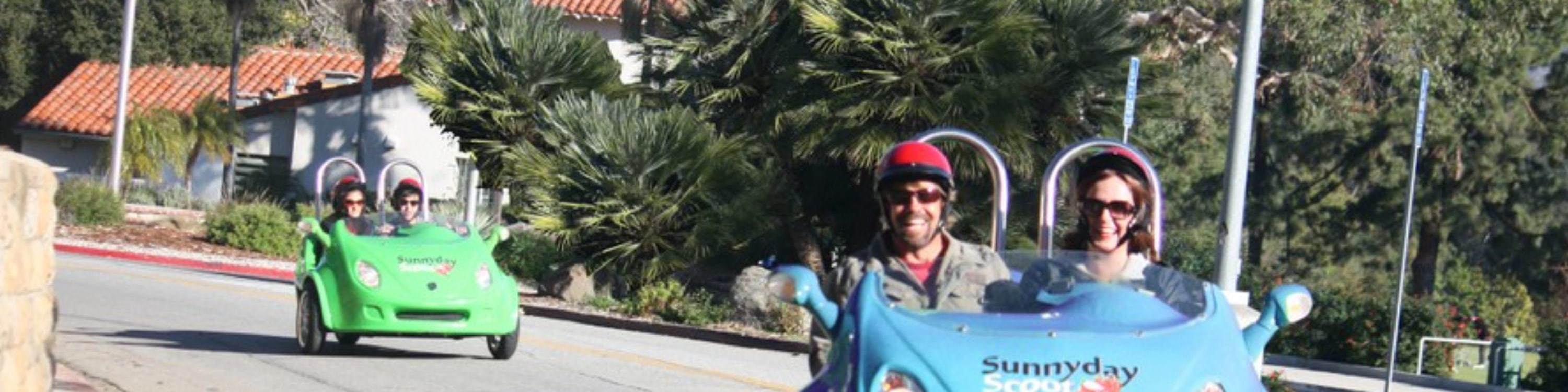 Smile wide behind your helmet for fun, candid photos taken along the way