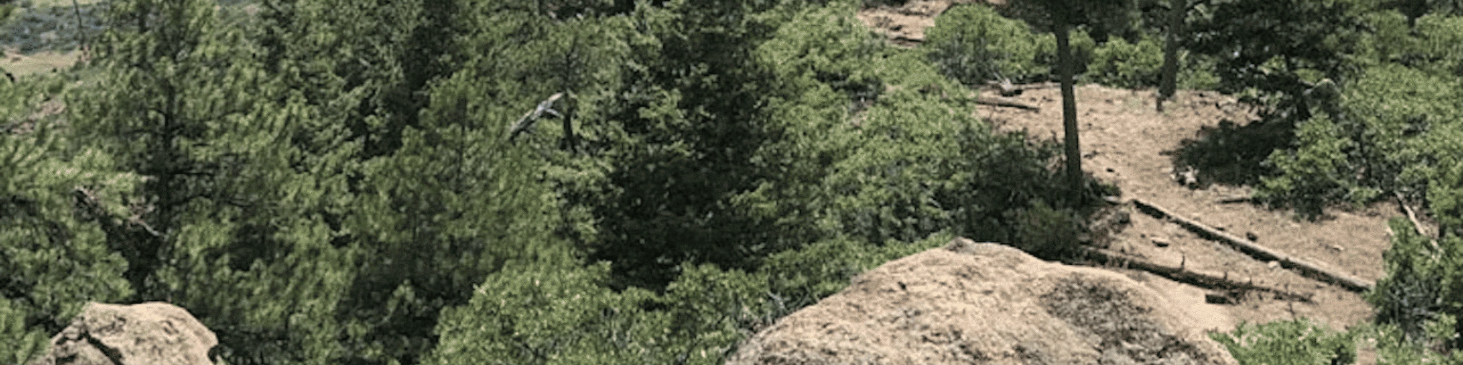 在交易站步道 (Trading Post Trail) 欣賞科羅拉多州 (Colorado) 的美景 在交易站步道 (Trading Post Trail) 欣賞科羅拉多州 (Colorado) 的美景