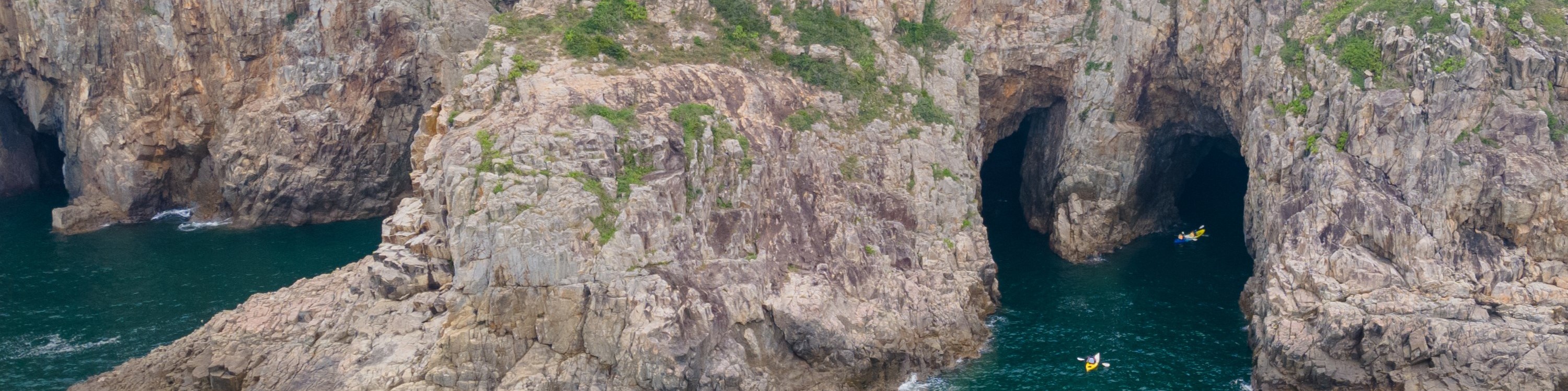 香港東龍島獨木舟探索特色洞穴生態團