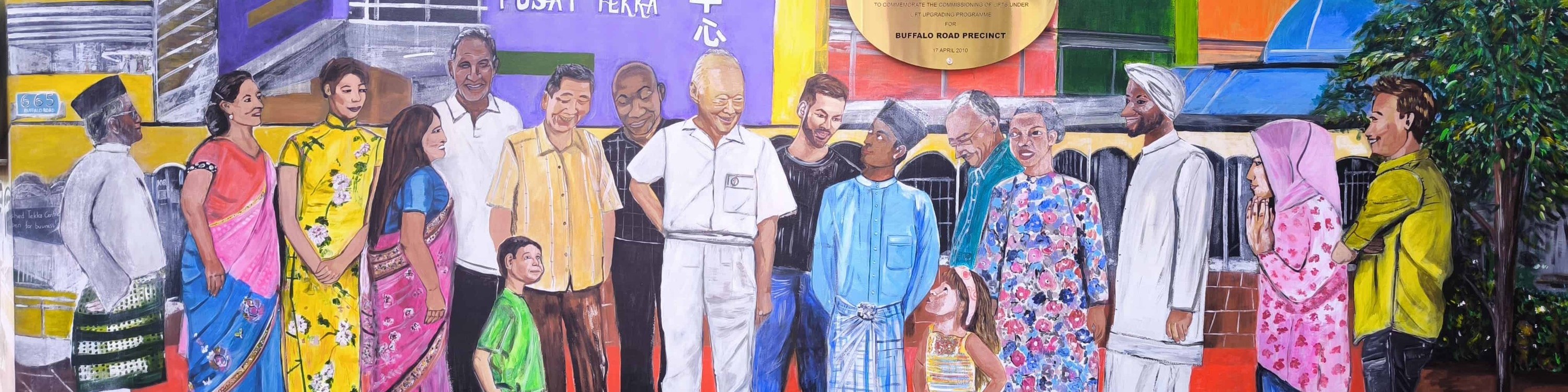 Mural at Little India Singapore