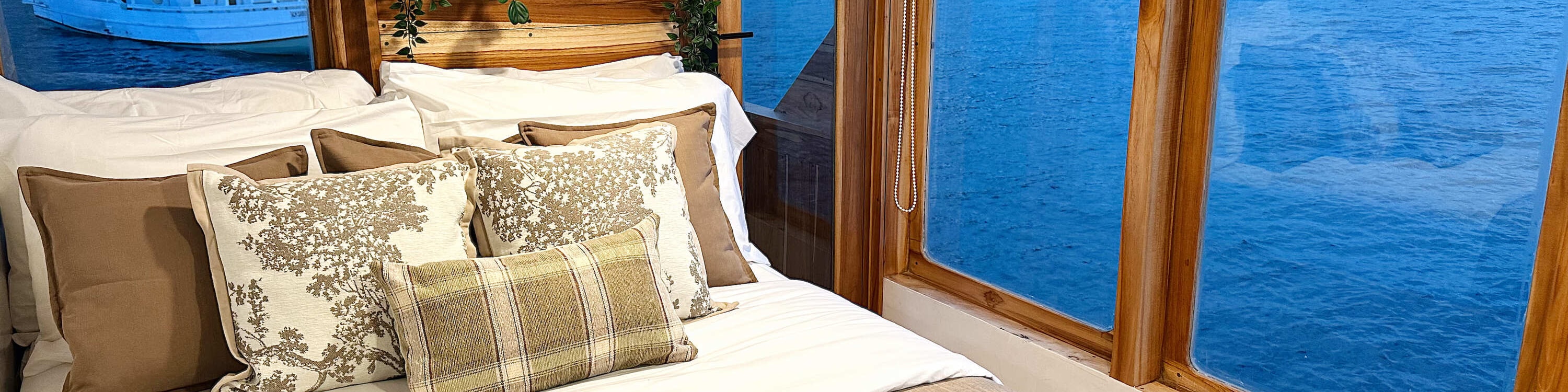 BOAT 2 - Master Cabin Balcony, we have a total of 4 master cabins, 2 cozy brown themed, and 2 breezy blue themed BOAT 2 - Master Cabin Balcony, we have a total of 4 master cabins, 2 cozy brown themed, and 2 breezy blue themed