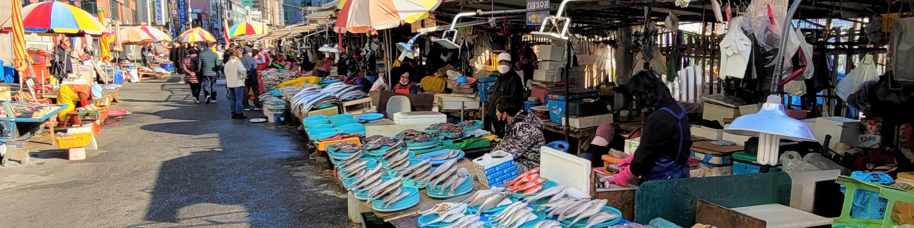甘川文化村 & 札嘎其魚市場徒步之旅