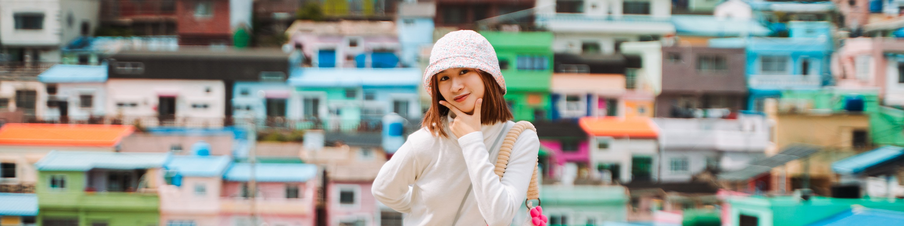 甘川洞文化村的彩色房屋