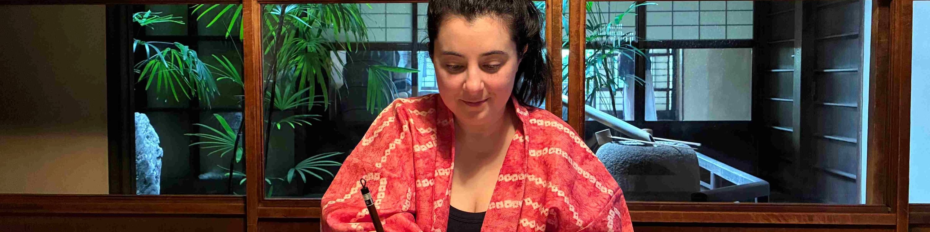 Authentic Tea Ceremony, Calligraphy in Kyoto with River View - Thumbnail 22