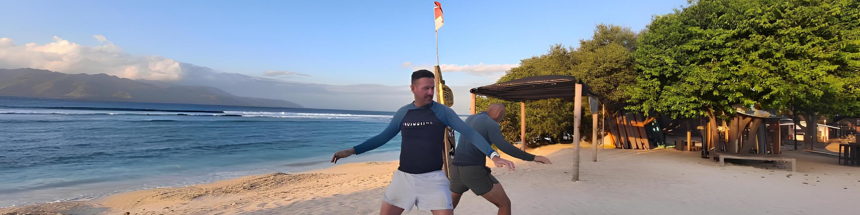 Surfing Lesson at Gili Terawangan