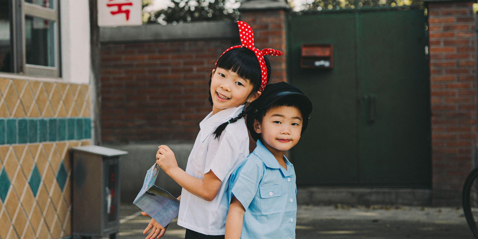 Korea Old School Uniform photoshoot