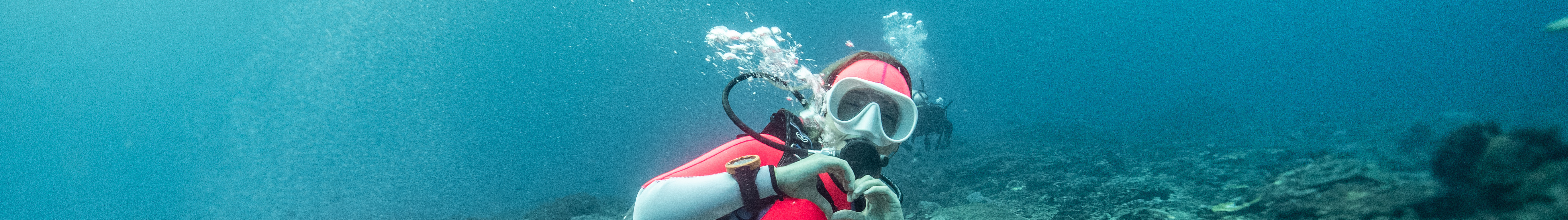 PADI 5* 中心在藍夢島進行高級潛水探險