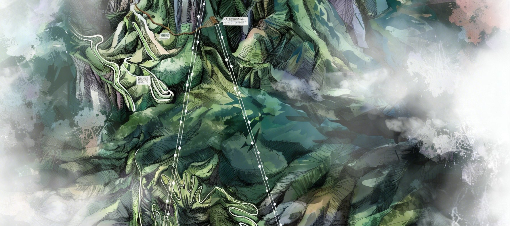 天門山電子游覽路線圖 天門山電子游覽路線圖