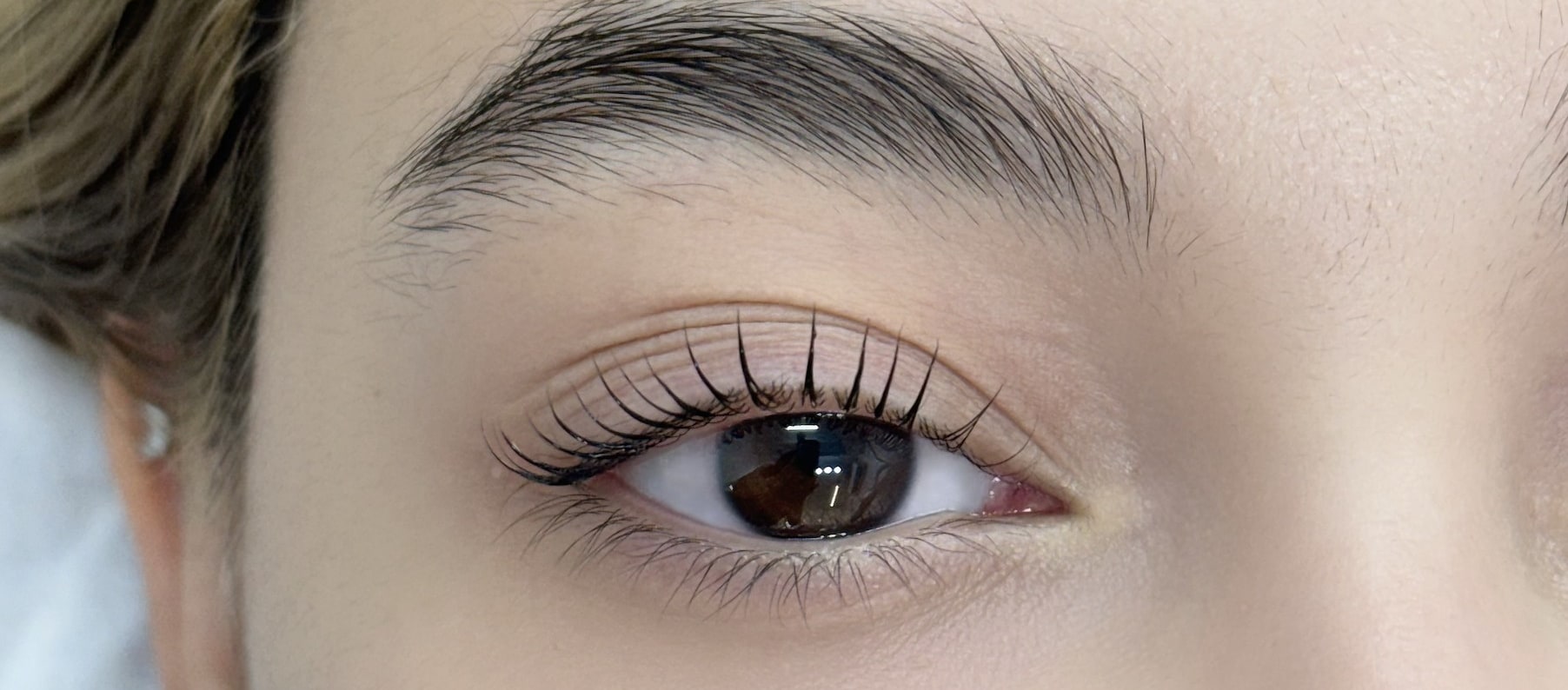 K-Pop Idol-Style Lash Lifting+black or browm tint