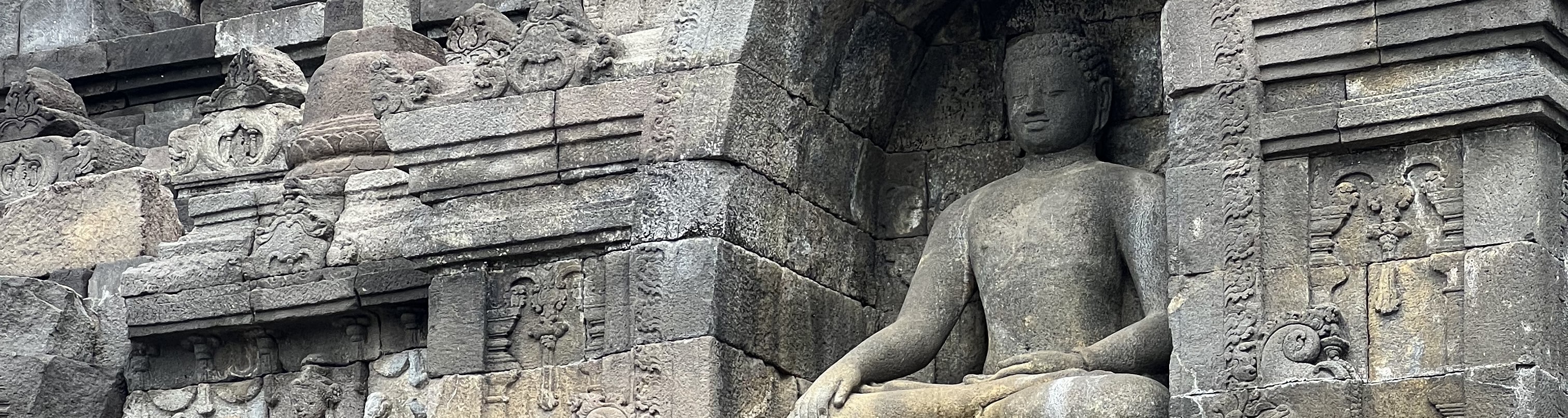 stupa in borobudur temple