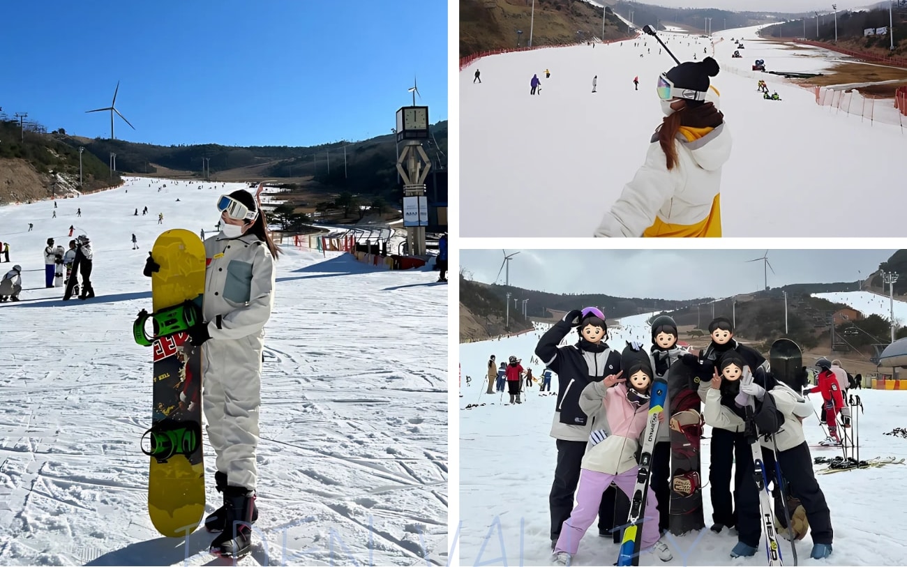 釜山伊甸園山谷滑雪和滑雪板一日遊（含課程選項）