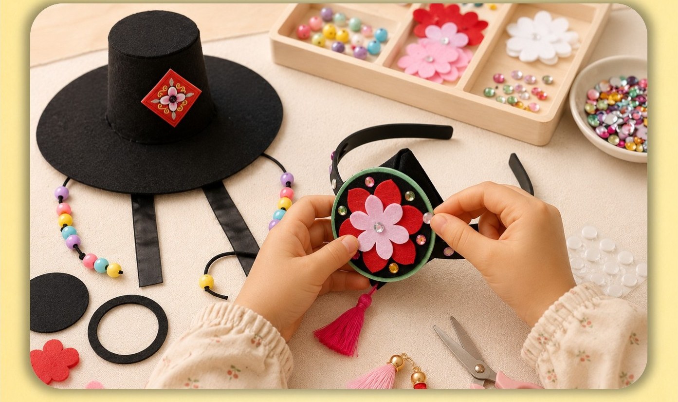 Kids Cultural Craft Workshop in Seoul: Mother-of-Pearl & Stamps - Thumbnail 22