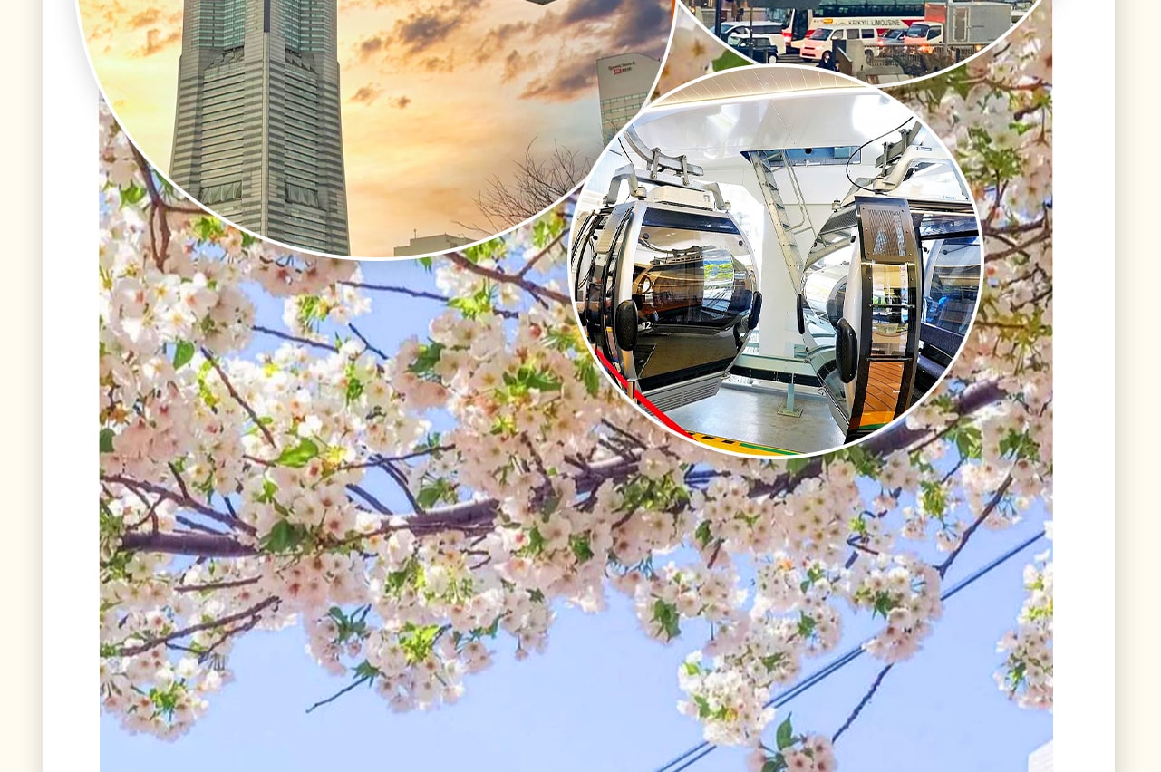 橫濱空中纜車連接了橫濱港和新港運河公園、紅磚倉庫等熱門景點。可一覽港灣美景。 橫濱空中纜車連接了橫濱港和新港運河公園、紅磚倉庫等熱門景點。可一覽港灣美景。