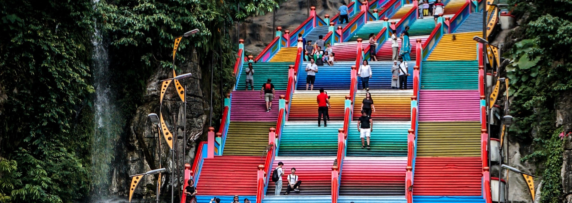 Batu Caves is a limestone hill that houses a series of caves and cave temples. It is one of the most important Hindu shrines outside of India and attracts both religious devotees and tourists