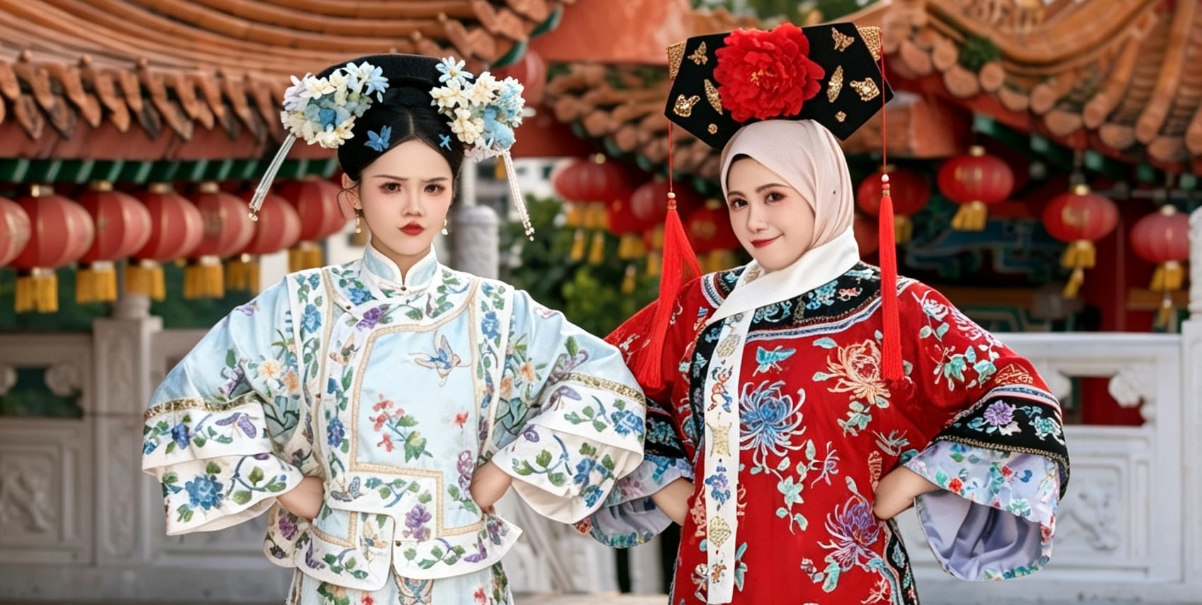 Beijing Qing Dynasty Gege traditional Hanfu costume rental & photography experience - Thumbnail 9