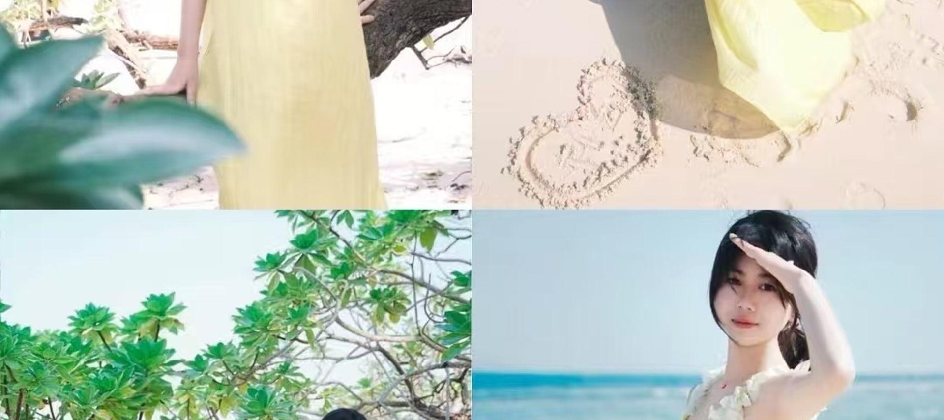 裙襬漾著溫柔,與沙灘、碧海一同,編織出夏日的清新綺夢 裙襬漾著溫柔,與沙灘、碧海一同,編織出夏日的清新綺夢