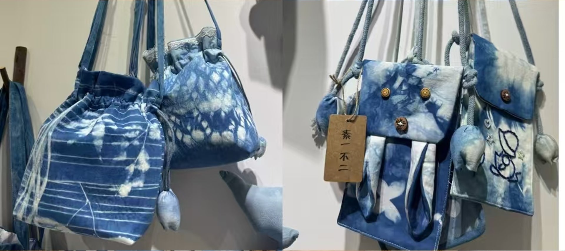 採用植物染液與安全工具，設計卡通紋樣模板（如烏鎮烏篷船、藍印花布娃娃），家長可與孩子合作完成作品，感受 “共同創作” 的溫暖