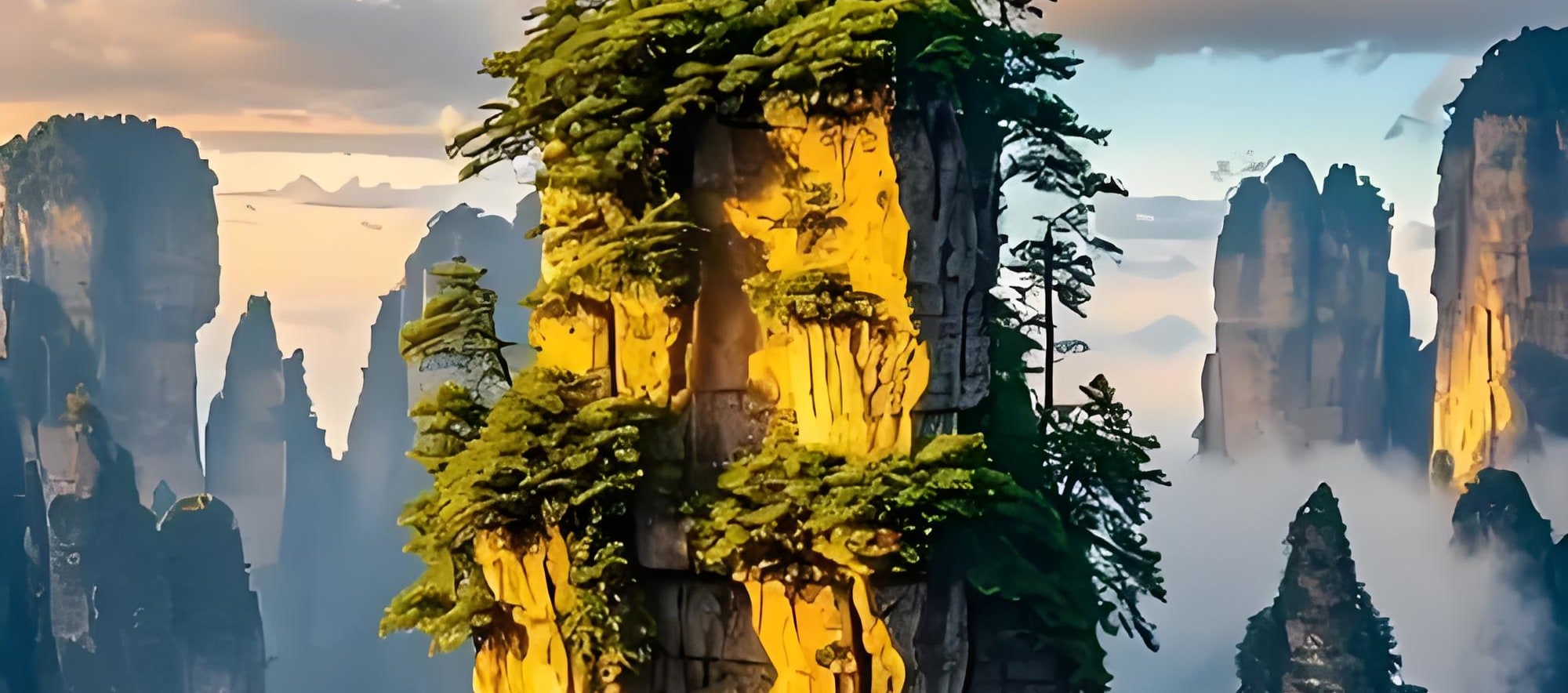 乾坤柱（哈利路亞山）：電影《阿凡達》中“潘多拉星球”的懸浮山原型就取自於此