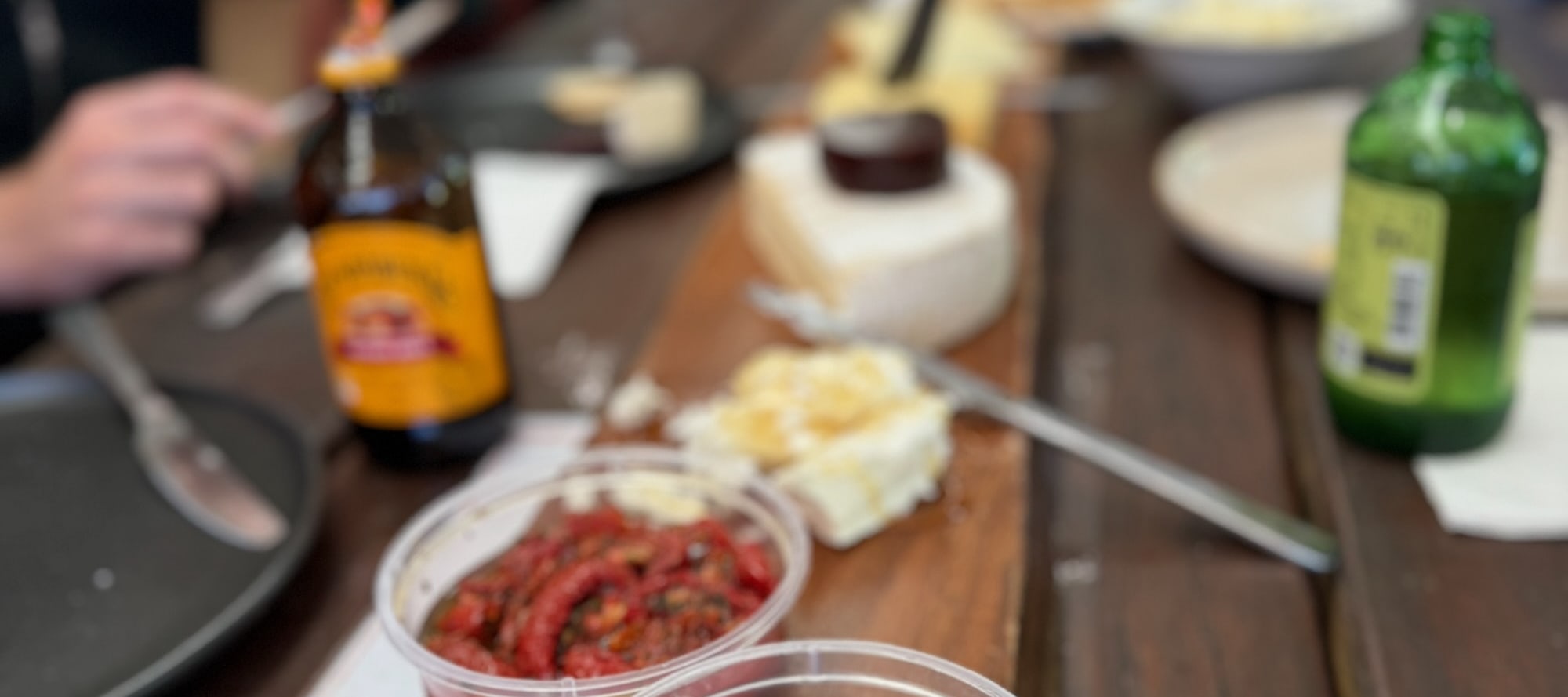 Cheese platter & Aussie BBQ Burgers included
