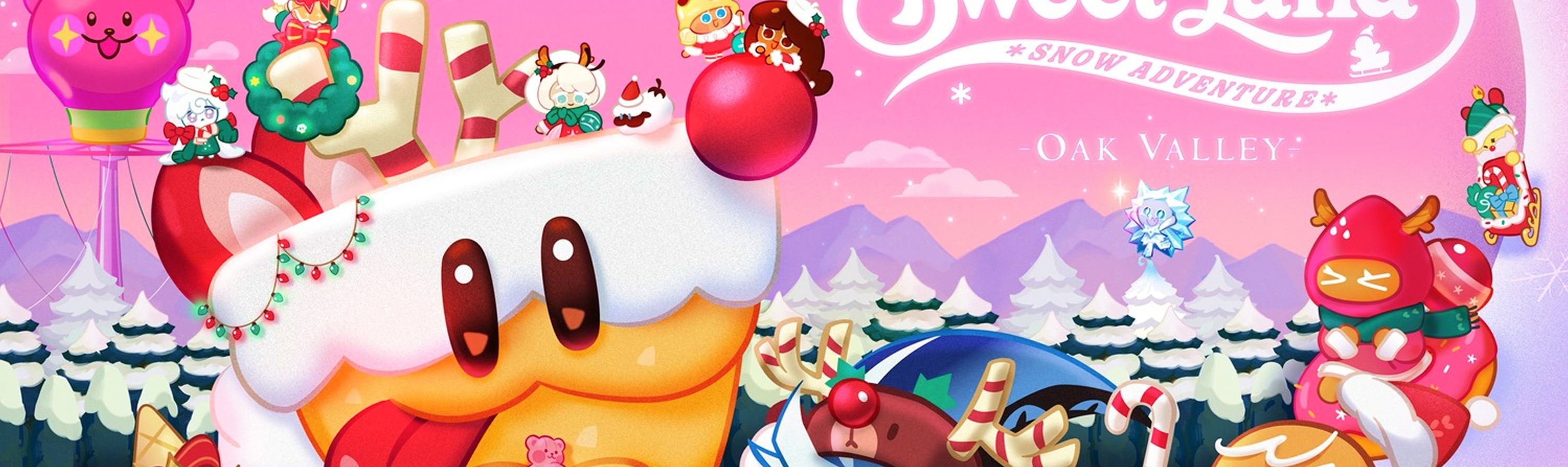深受韓國在地人喜愛的親子玩雪：在CookieRun Sweet Land玩雪橇。