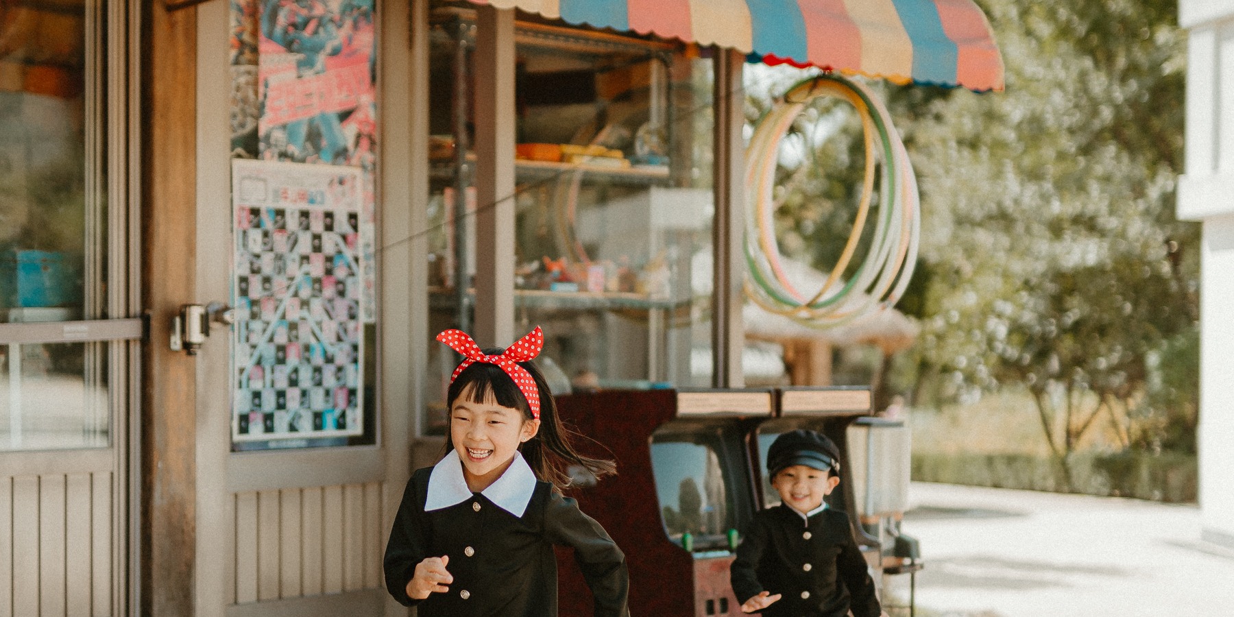 Korea Old School Uniform photoshoot