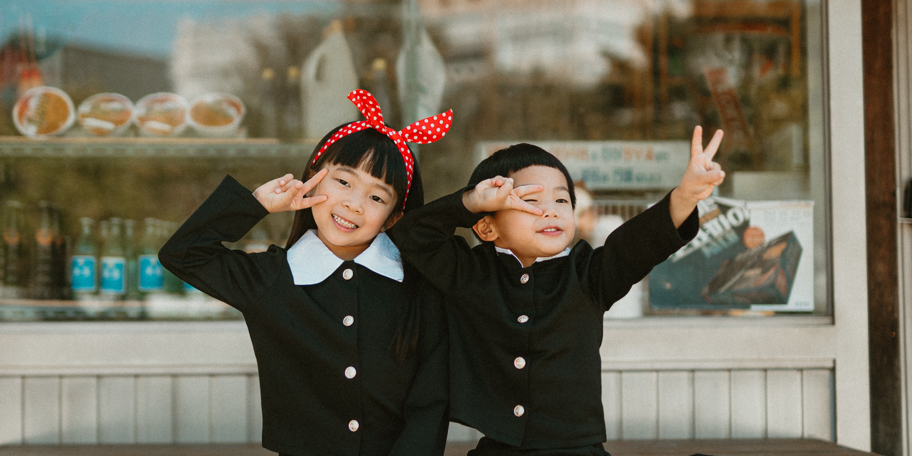 Korea Old School Uniform photoshoot