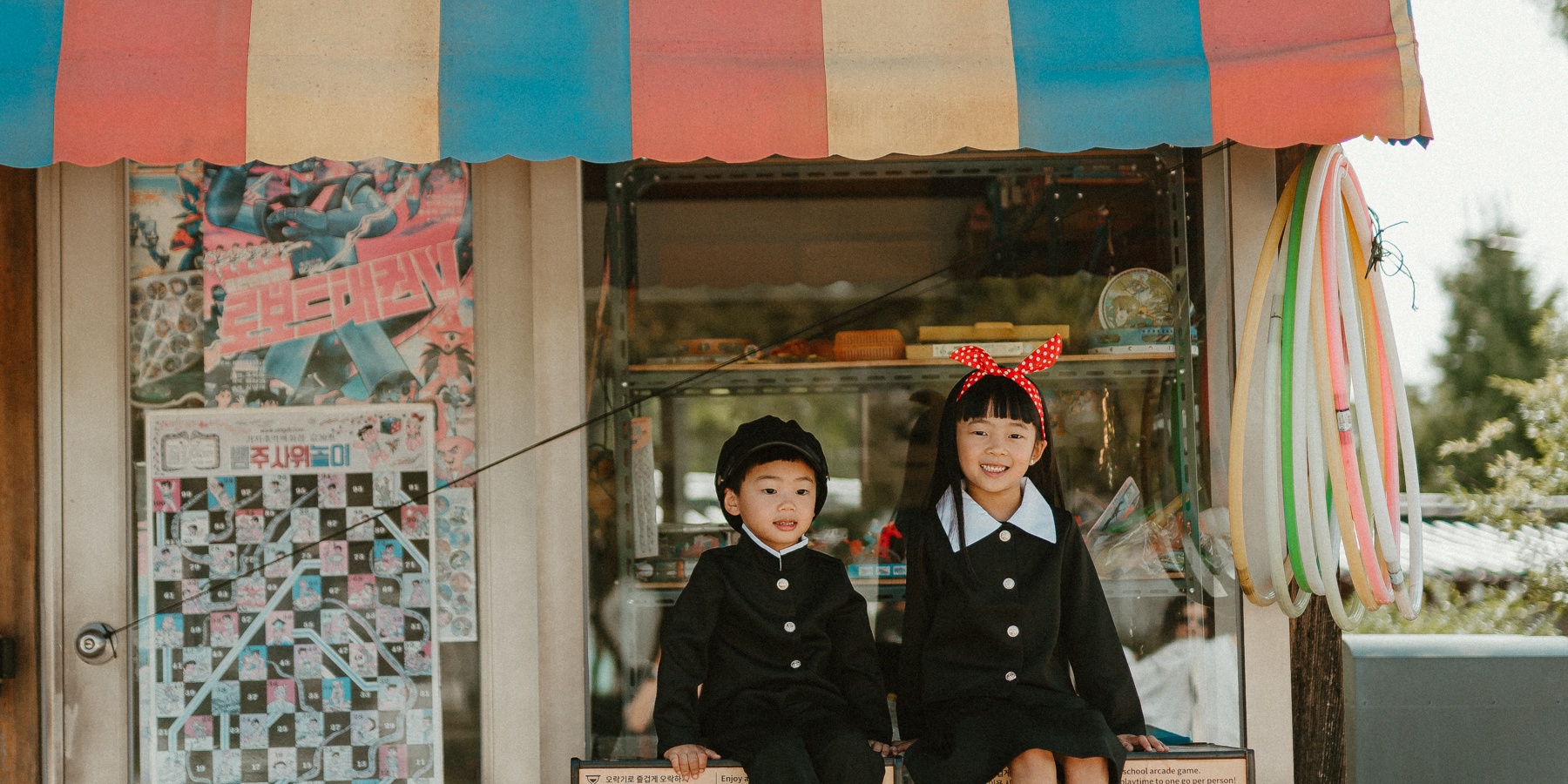 Korea Old School Uniform photoshoot