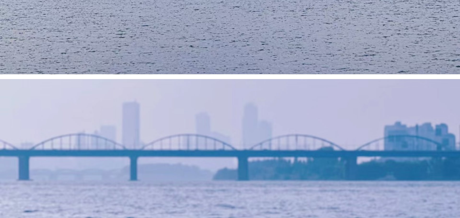 汝矣島漢江公園擁有迷人的夜景，閃爍的城市燈光與平靜的漢江交相輝映。