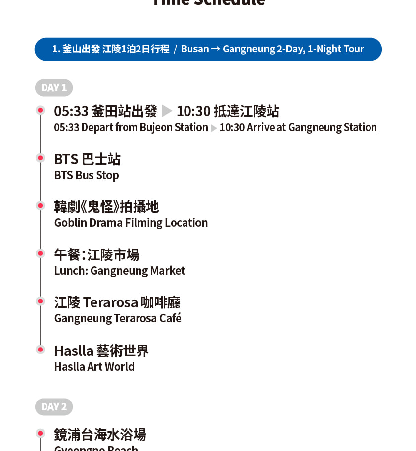 從釜山出發，東海線江陵 & 東海一日遊