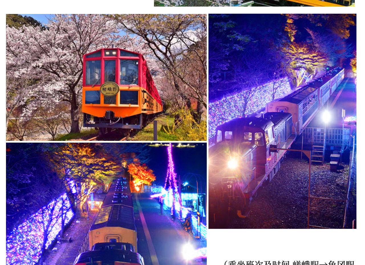 Kyoto Kinkaku-ji Temple, Arashiyama Free Stroll & Night Cherry Blossom/Autumn Leaves Illumination Arashiyama Sagano Romantic Train Day Trip (Departing from Osaka/Kyoto) - Thumbnail 12